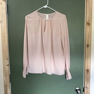 Pink sheer blouse H&M